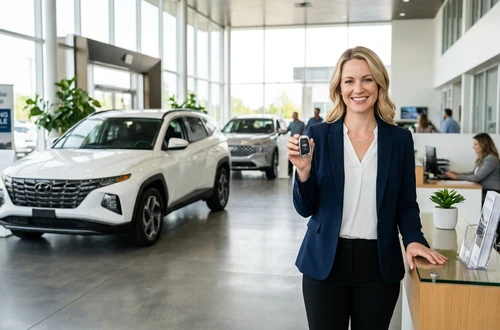 Customer getting answers about their car loan